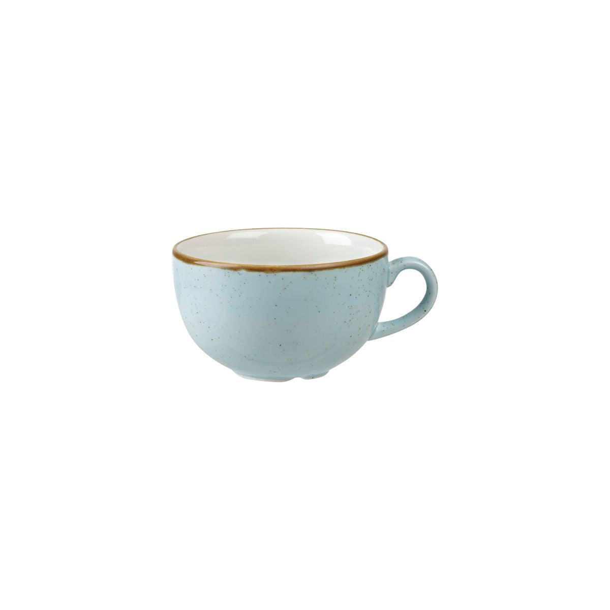 Cappuccino cup - 227mL, Duck Egg, Stonecast from Churchill. made out of Porcelain and sold in boxes of 6. Hospitality quality at wholesale price with The Flying Fork!