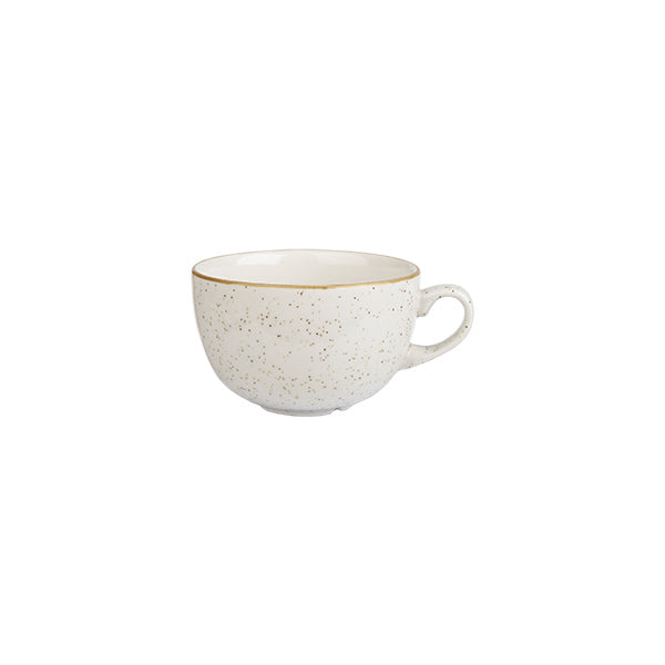 Cappuccino cup - 227mL, Barley White, Stonecast from Churchill. made out of Porcelain and sold in boxes of 6. Hospitality quality at wholesale price with The Flying Fork!