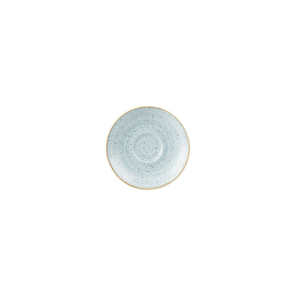 Espresso Saucer - 118mm, Duck Egg, Stonecast from Churchill. made out of Porcelain and sold in boxes of 6. Hospitality quality at wholesale price with The Flying Fork!
