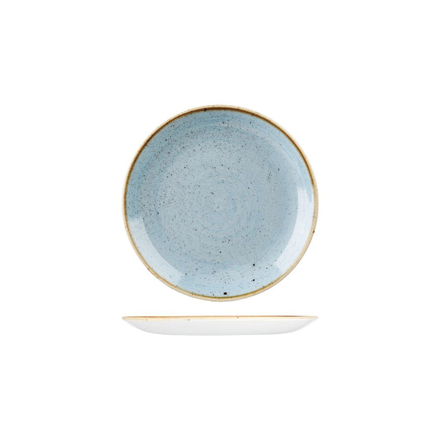 Round Plate - 165mm, Duck Egg, Stonecast from Churchill. Vitrified, made out of Porcelain and sold in boxes of 6. Hospitality quality at wholesale price with The Flying Fork!