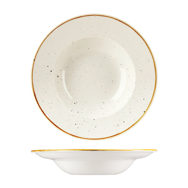 Soup-Pasta Bowl - 280mm, Barley White, Stonecast from Churchill. made out of Porcelain and sold in boxes of 6. Hospitality quality at wholesale price with The Flying Fork!