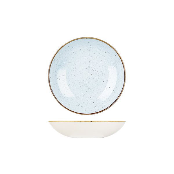 Bowl - 182mm, Duck Egg, Stonecast from Churchill. made out of Porcelain and sold in boxes of 6. Hospitality quality at wholesale price with The Flying Fork!
