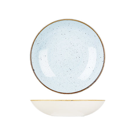Bowl - 248mm, Duck Egg, Stonecast from Churchill. made out of Porcelain and sold in boxes of 6. Hospitality quality at wholesale price with The Flying Fork!