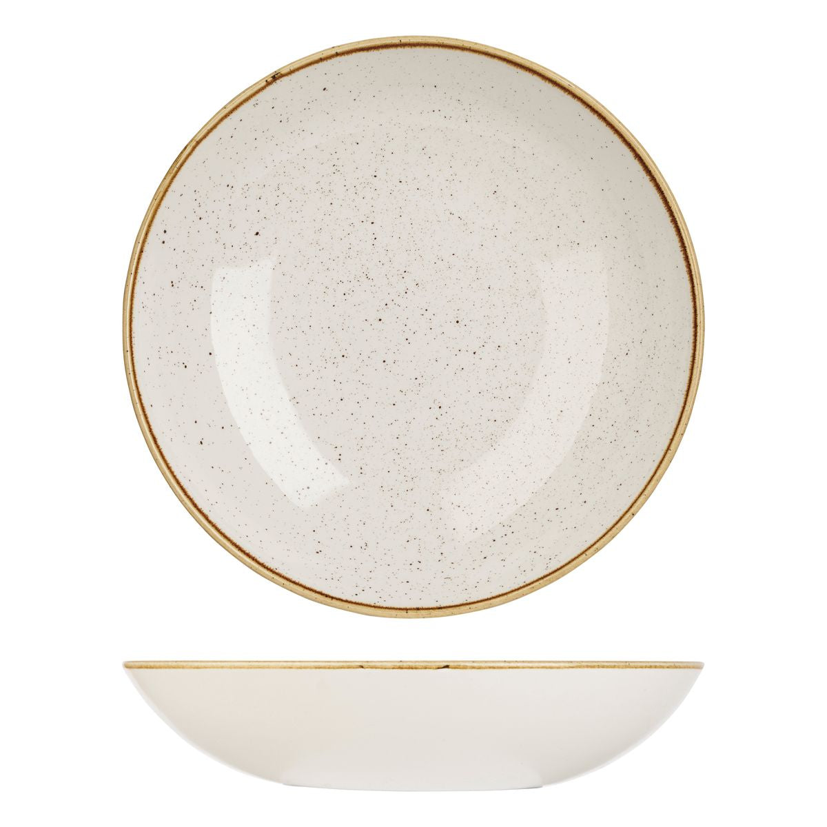 Bowl - Coupe, 310Mm / 2400Ml, Barley White from Churchill. made out of Porcelain and sold in boxes of 12. Hospitality quality at wholesale price with The Flying Fork!