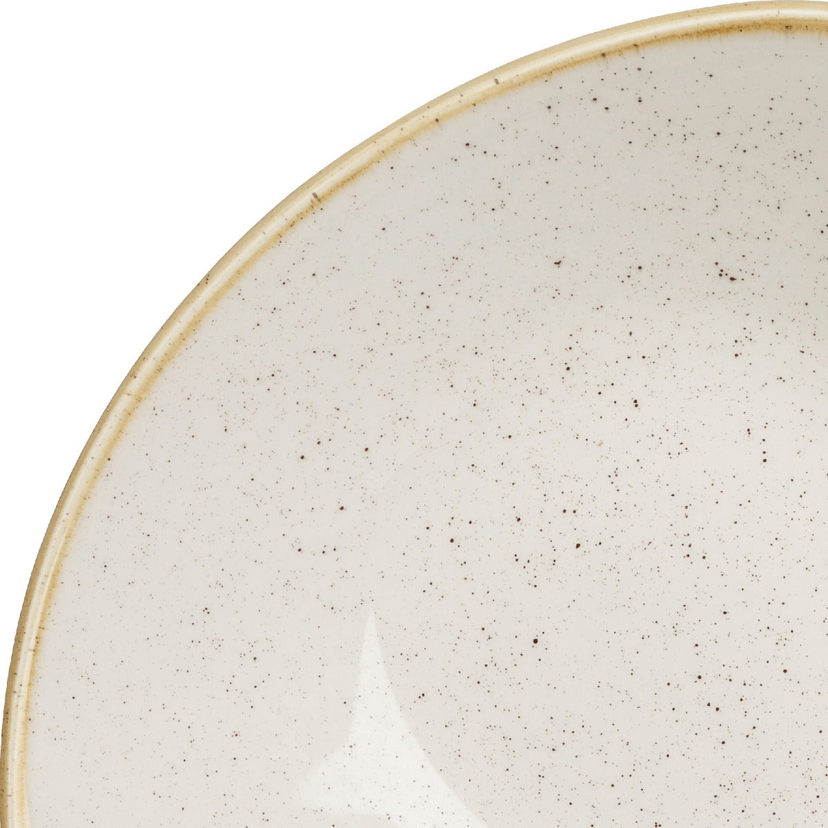 Triangular Bowl - 185mm, Barley White, Stonecast: Pack of 12