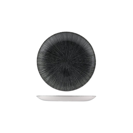 Round Coupe Plate - 165mm, Black