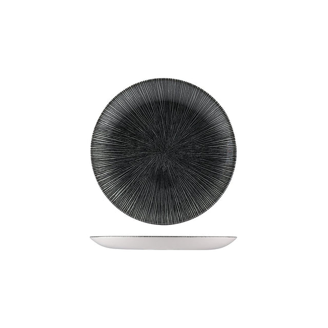 Round Coupe Plate - 165mm, Black