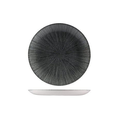 Round Coupe Plate - 220mm, Black