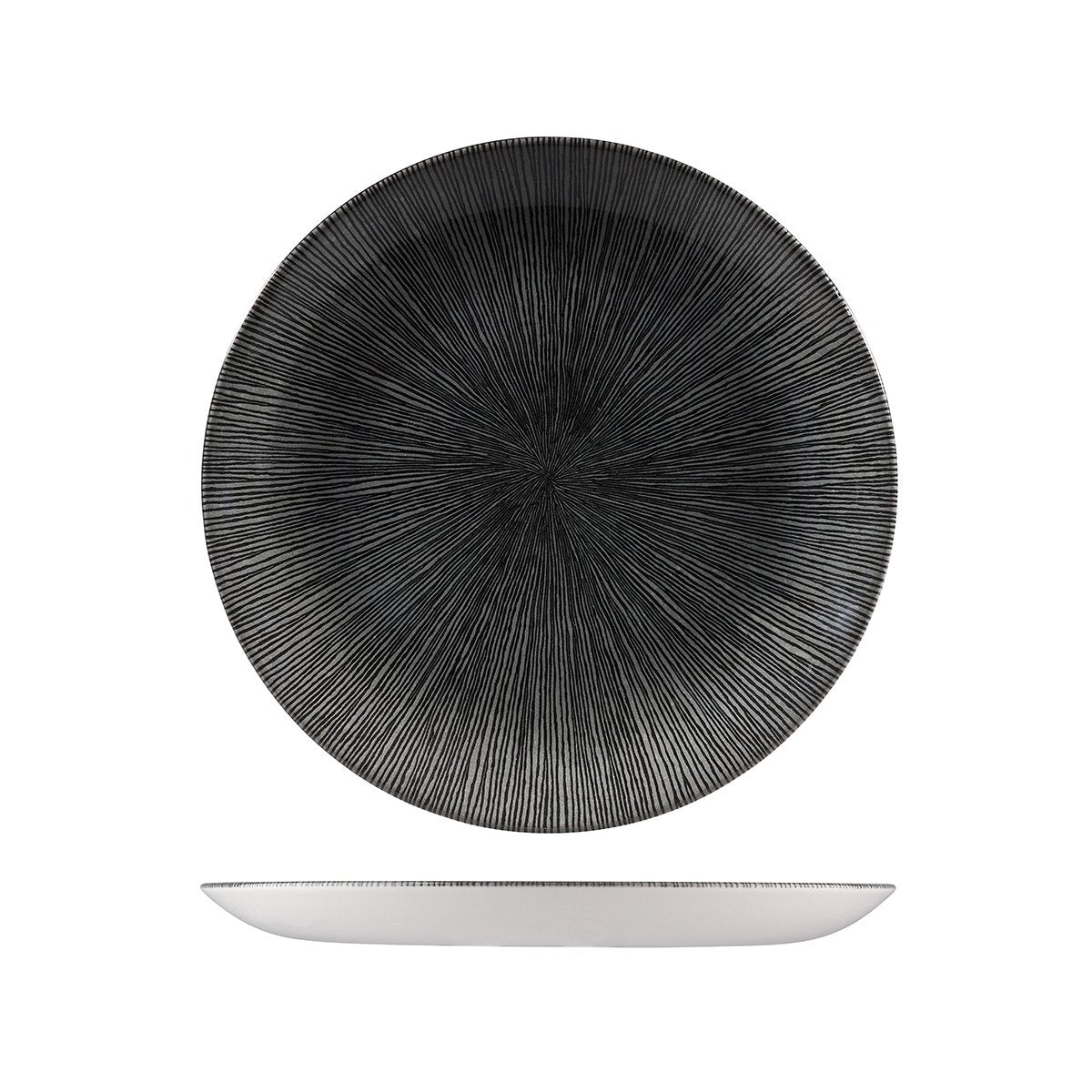 Round Coupe Plate - 260mm, Black