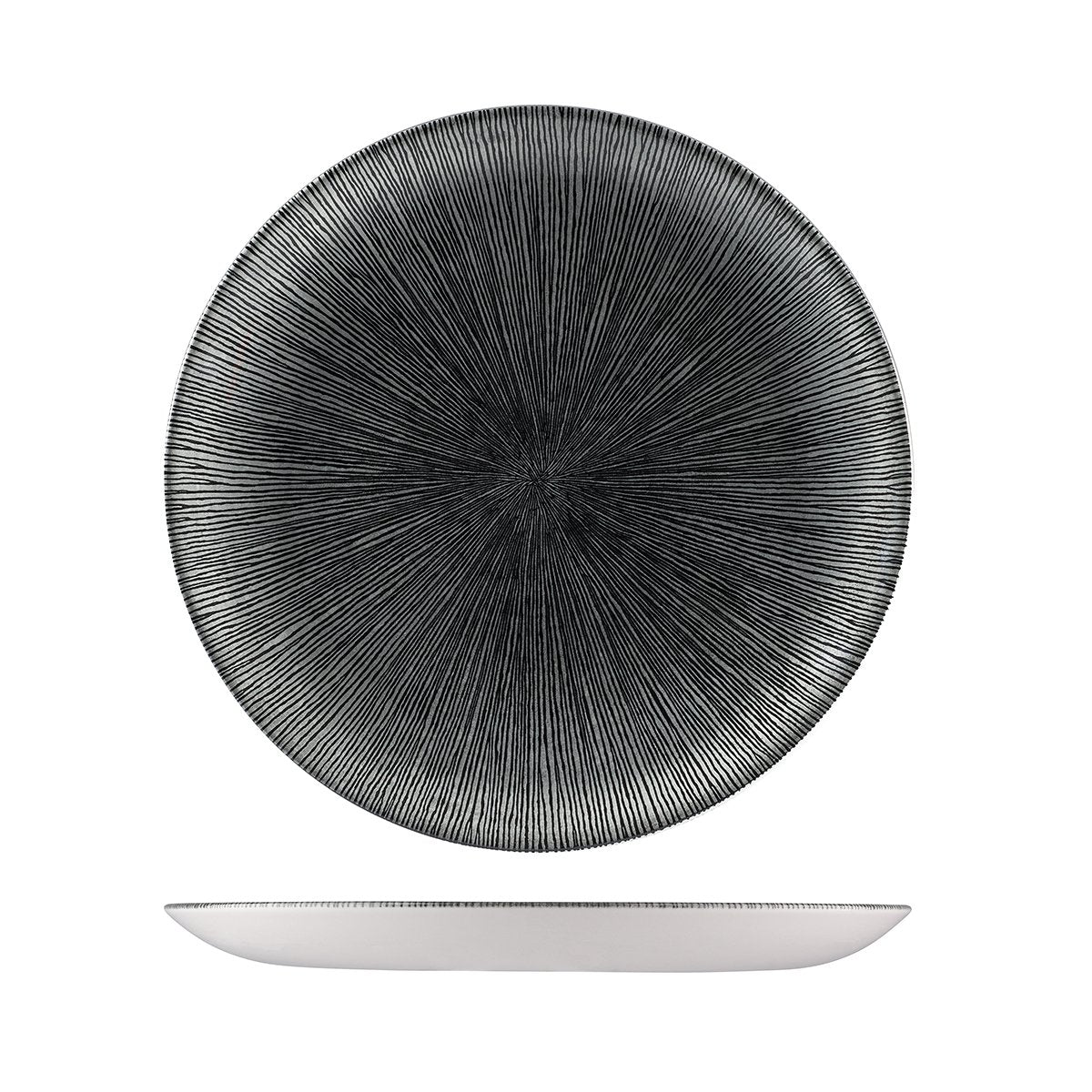 Round Coupe Plate - 288mm, Black