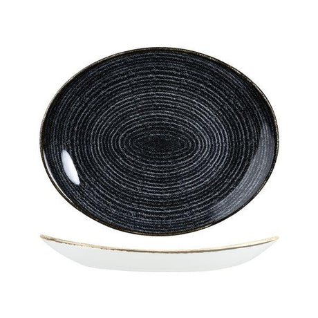 OVAL PLATE - COUPE, 317x255mm, CHARCOAL