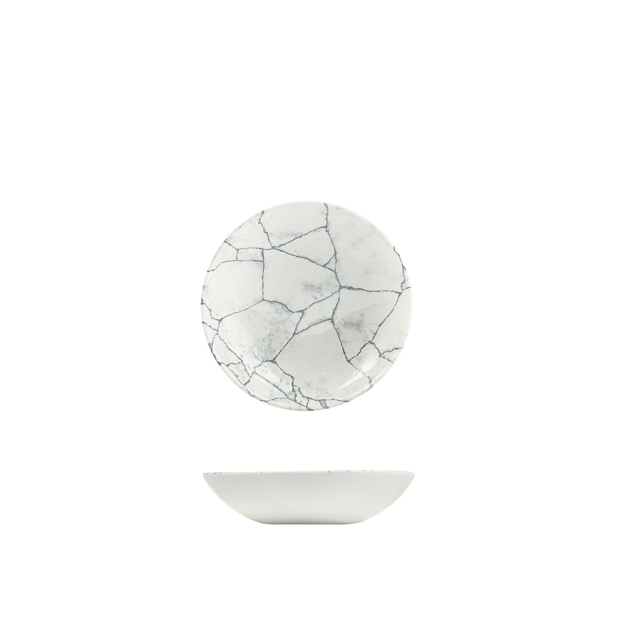 Coupe Bowl - 182Mm, Kintsugi Pearl Grey from Churchill. Patterned, made out of Bowls and sold in boxes of 12. Hospitality quality at wholesale price with The Flying Fork!