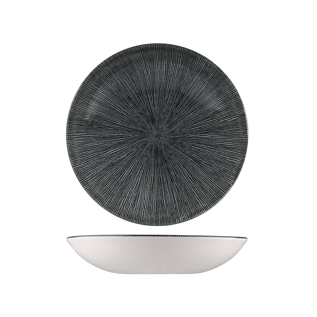 Round Coupe Bowl - 248mm, 1136ml, Black