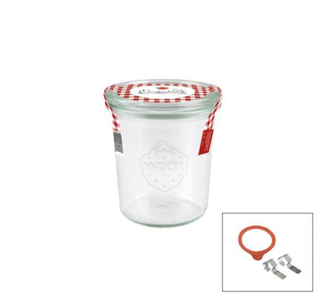 Complete Glass Jars w-Lid-Seal (761) - 140mL, 60x70mm from Weck. made out of Glass and sold in boxes of 12. Hospitality quality at wholesale price with The Flying Fork! 