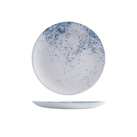 Round Coupe Plate - 217Mm, Vellum Haze from Churchill. Patterned, made out of Porcelain and sold in boxes of 12. Hospitality quality at wholesale price with The Flying Fork!