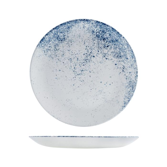 Round Coupe Plate - 260Mm, Vellum Haze from Churchill. Patterned, made out of Porcelain and sold in boxes of 12. Hospitality quality at wholesale price with The Flying Fork!