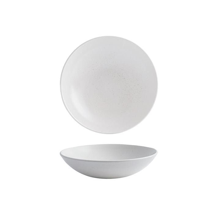 Round Coupe Bowl - 182Mm, 426Ml, Vellum White from Churchill. Patterned, made out of Porcelain and sold in boxes of 12. Hospitality quality at wholesale price with The Flying Fork!