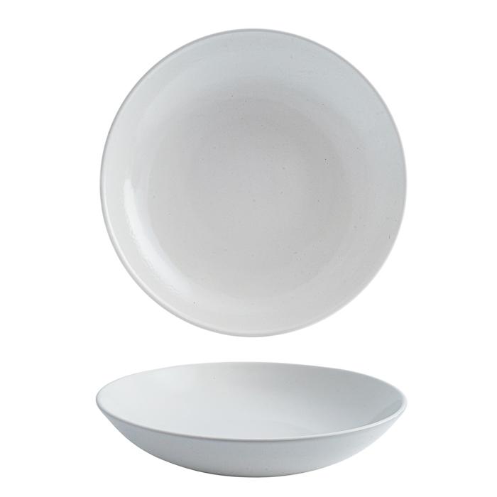 Round Coupe Bowl - 248Mm, 1136Ml, Vellum White from Churchill. Patterned, made out of Porcelain and sold in boxes of 12. Hospitality quality at wholesale price with The Flying Fork!