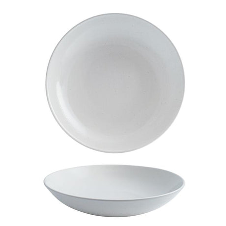 Round Coupe Bowl - 248Mm, 1136Ml, Vellum White from Churchill. Patterned, made out of Porcelain and sold in boxes of 12. Hospitality quality at wholesale price with The Flying Fork!