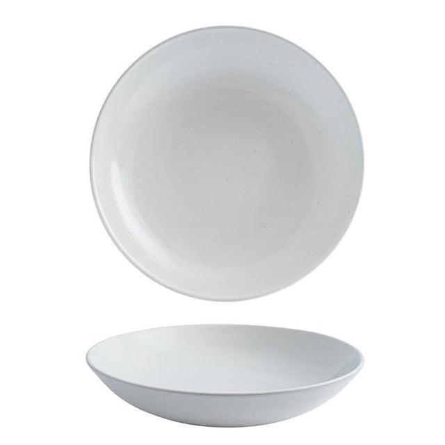 Round Coupe Bowl - 248Mm, 1136Ml, Vellum White from Churchill. Patterned, made out of Porcelain and sold in boxes of 12. Hospitality quality at wholesale price with The Flying Fork!