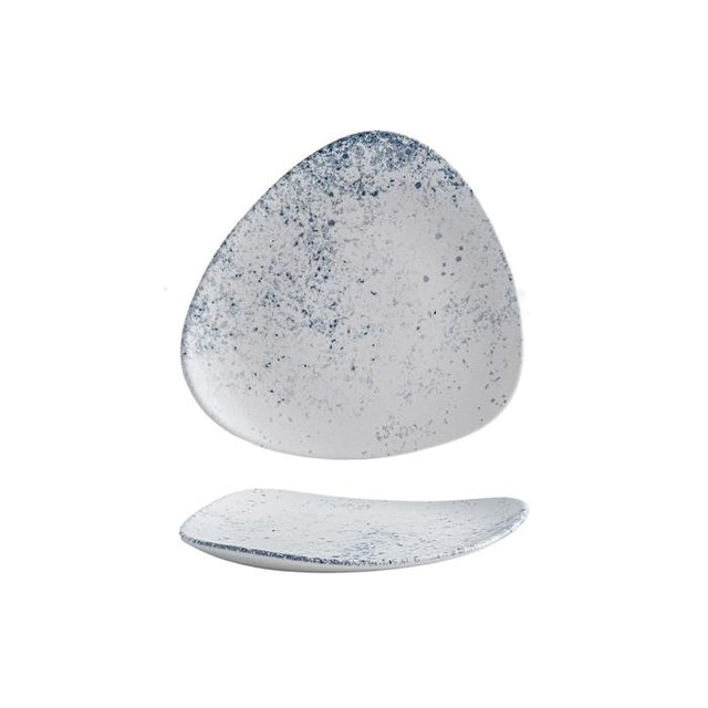 Triangular Plate - 192Mm, Vellum Haze from Churchill. Patterned, made out of Porcelain and sold in boxes of 12. Hospitality quality at wholesale price with The Flying Fork!