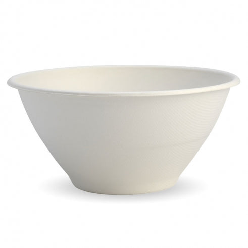 1420ml (48oz) bowl - White from Biopak. Compostable, made out of Biocane and sold in boxes of 1. Hospitality quality at wholesale price with The Flying Fork!