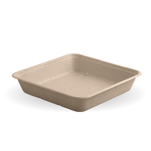 Biocane Takeaway Base - Large, Natural from Biopak. Compostable and sold in boxes of 1. Hospitality quality at wholesale price with The Flying Fork!