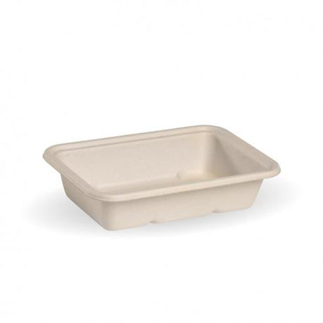 500ml base - natural from BioPak. Compostable, made out of Sugarcane Pulp and sold in boxes of 1. Hospitality quality at wholesale price with The Flying Fork!