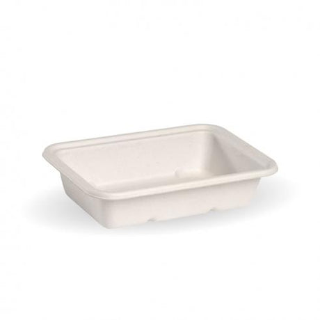 500ml base - white from BioPak. Compostable, made out of Sugarcane Pulp and sold in boxes of 1. Hospitality quality at wholesale price with The Flying Fork!