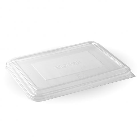 2/3 Compartment Takeaway Lid - Natural, RPET from Biopak. Compostable, made out of RPET and sold in boxes of 1. Hospitality quality at wholesale price with The Flying Fork!