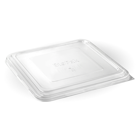 3/4/5 Compartment Takeaway LARGE Lid - clear, RPET from Biopak. Compostable, made out of RPET and sold in boxes of 1. Hospitality quality at wholesale price with The Flying Fork!