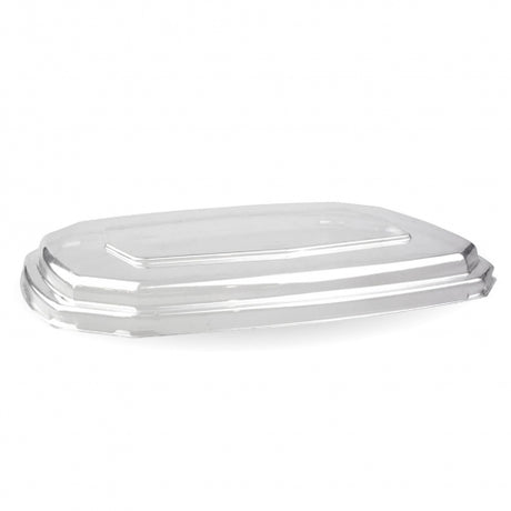 600 and 950ml octa base PET lid - Clear from BioPak. Compostable, made out of PET Plastic and sold in boxes of 1. Hospitality quality at wholesale price with The Flying Fork!