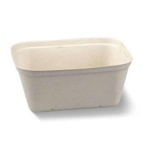 1kg punnet - natural from BioPak. Compostable, made out of Sugarcane Pulp and sold in boxes of 1. Hospitality quality at wholesale price with The Flying Fork!