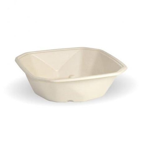 750ml octa base - Natural from BioPak. Compostable, made out of Sugarcane Pulp and sold in boxes of 1. Hospitality quality at wholesale price with The Flying Fork!