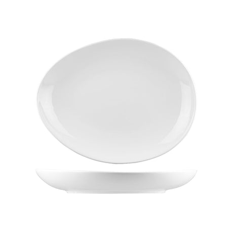 EGG SHAPE PLATE- 390mm, Bistro
