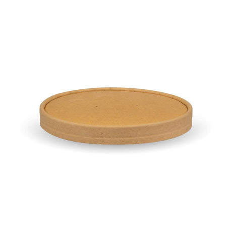 1000ml Large BioBowl Lid - printed Kraft-look - paper