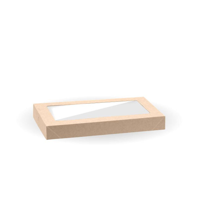 BioBoard Catering Tray PLA Windowed Lid - Extra Small - FSC Mix - Kraft