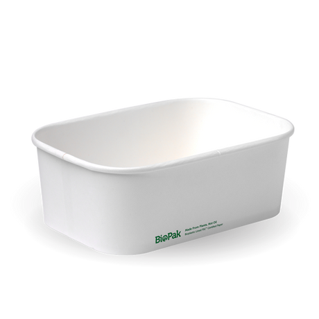750ml Rectangle container with lining (300gsm), FSC Mix, White - 300 pieces per carton