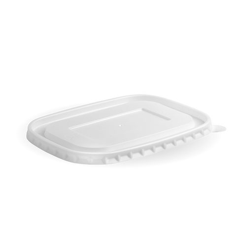Cpla Paper Container Lid from Biopak. Compostable and sold in boxes of 1. Hospitality quality at wholesale price with The Flying Fork!