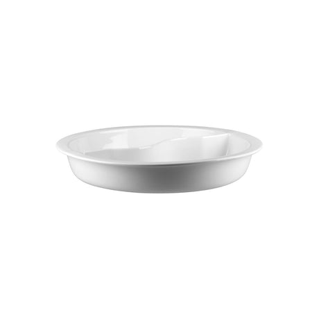 Gastronorm Pan Round Divided- 4400Ml, Buffet from Australia Fine China. made out of Porcelain and sold in boxes of 1. Hospitality quality at wholesale price with The Flying Fork! 