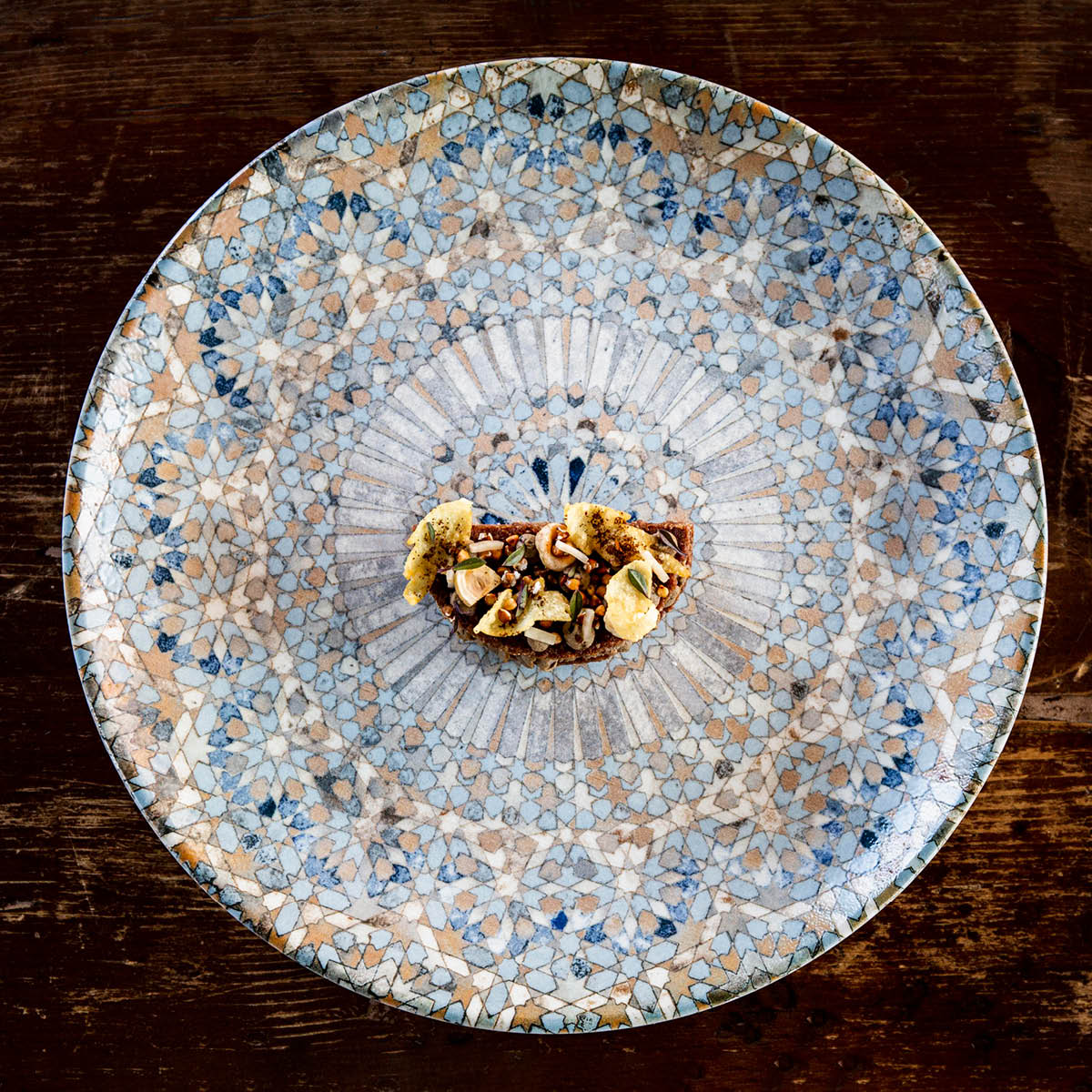 Round Coupe Plate - Mosaic, 270mm: Pack of 6