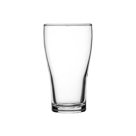 Crowntuff Conical - 425ml, Nucleated from Crown Glassware. Sold in boxes of 48. Hospitality quality at wholesale price with The Flying Fork!