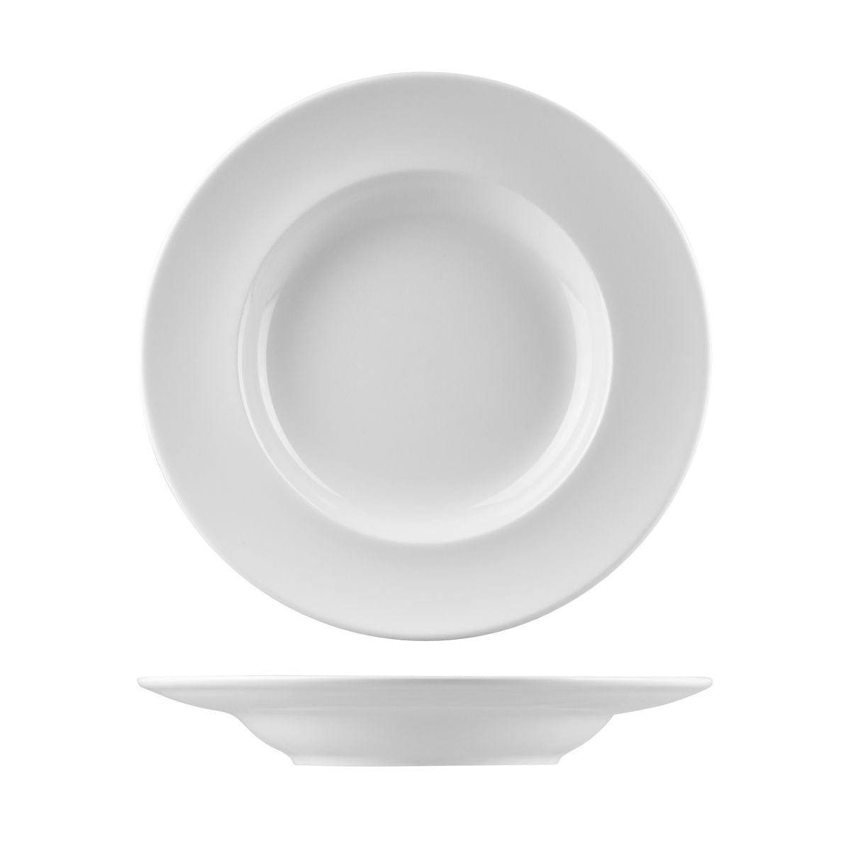 Deep Round Plate - 300Mm, Classic Gourmet from Rak Porcelain. made out of Porcelain and sold in boxes of 6. Hospitality quality at wholesale price with The Flying Fork!