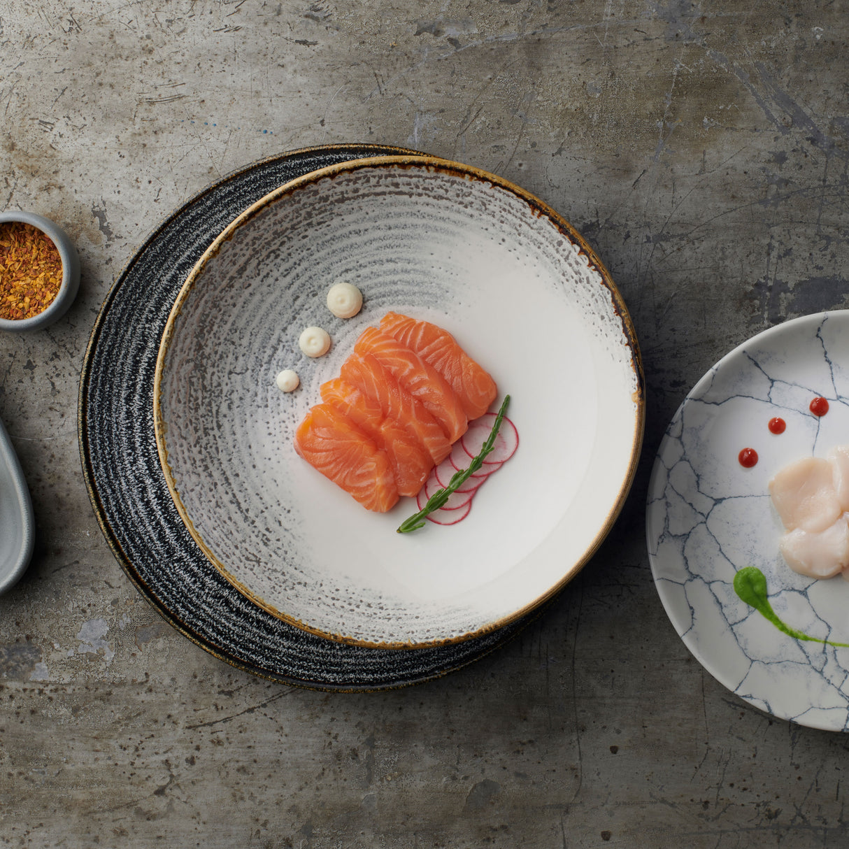 Coupe Bowl - 182Mm, Accents Jasper Grey: Pack of 12