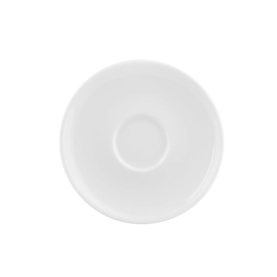 White generic saucer on a white background