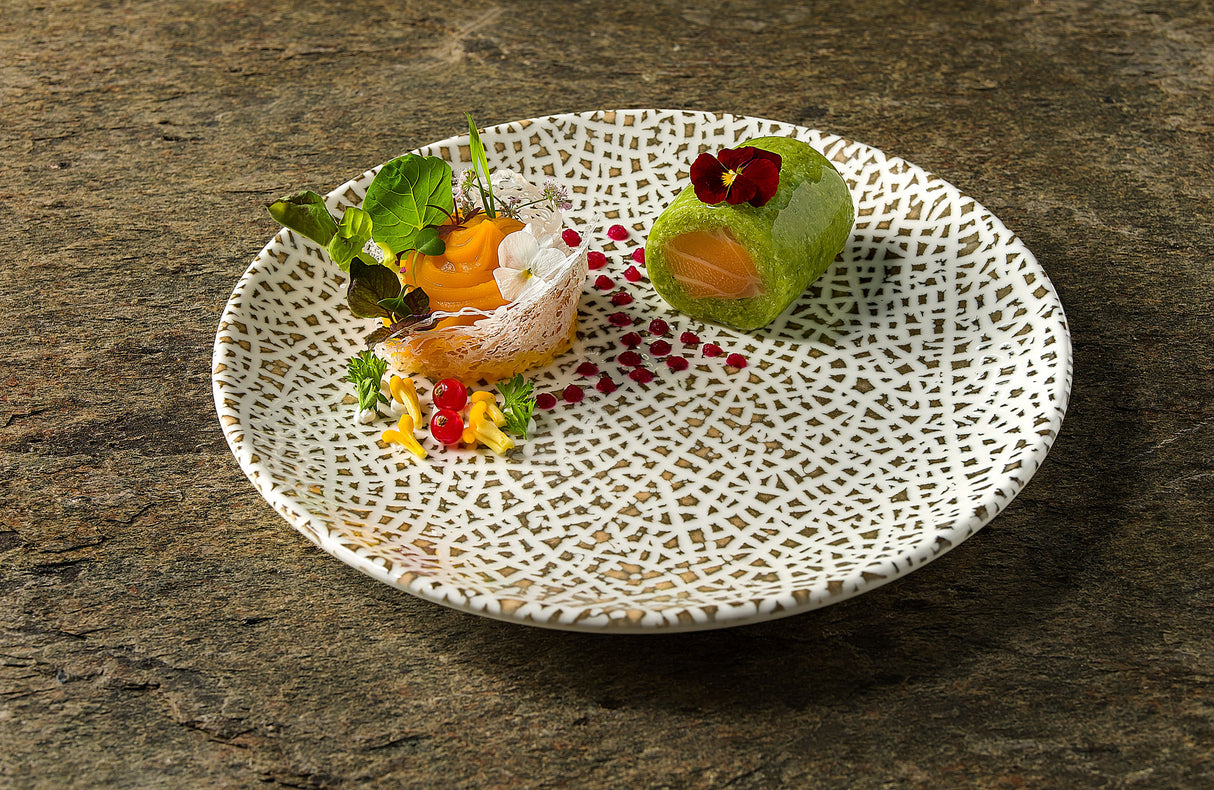 Round Coupe Plate - 270Mm, Lapya Wood: Pack of 12