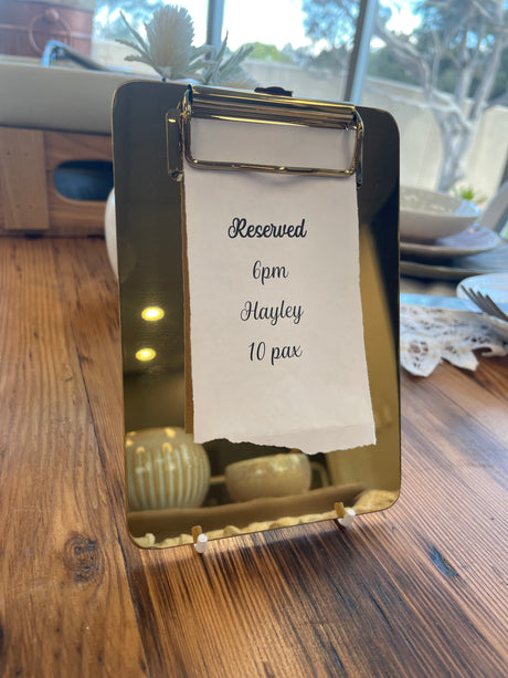 Clipboard - 105 x 210Mm, Gold