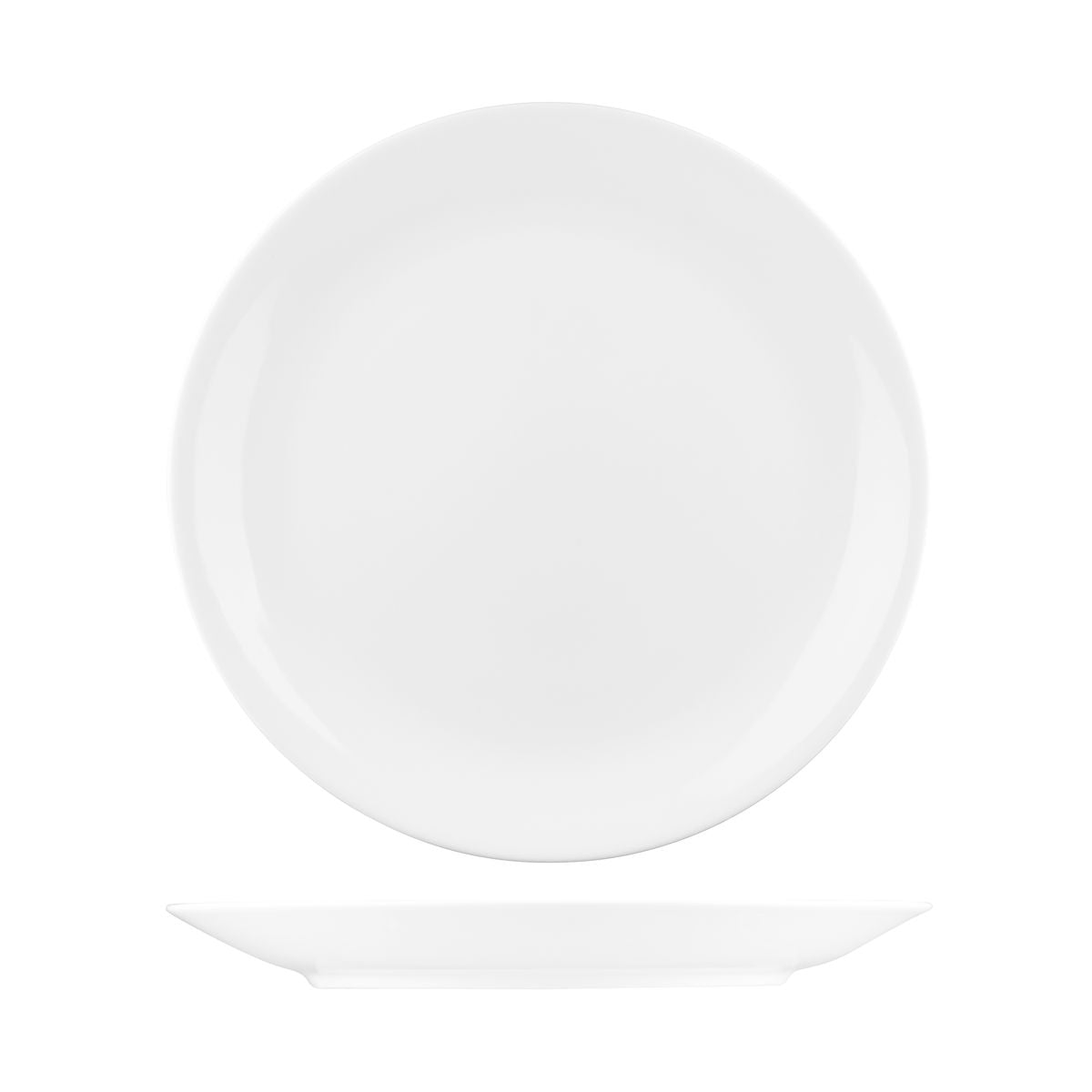 Coupe Plate - 270Mm, Purio from Fortessa. made out of Bone China and sold in boxes of 24. Hospitality quality at wholesale price with The Flying Fork!