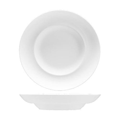 Couped Rim Bowl - 260Mm , Spirale from Fortessa. made out of Bone China and sold in boxes of 12. Hospitality quality at wholesale price with The Flying Fork!