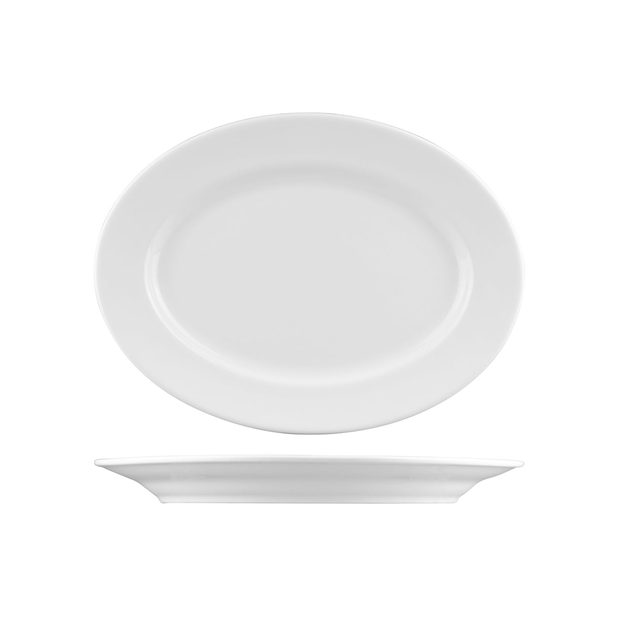 Oval Platter - 290Mm, Ilona from Fortessa. made out of Bone China and sold in boxes of 6. Hospitality quality at wholesale price with The Flying Fork!